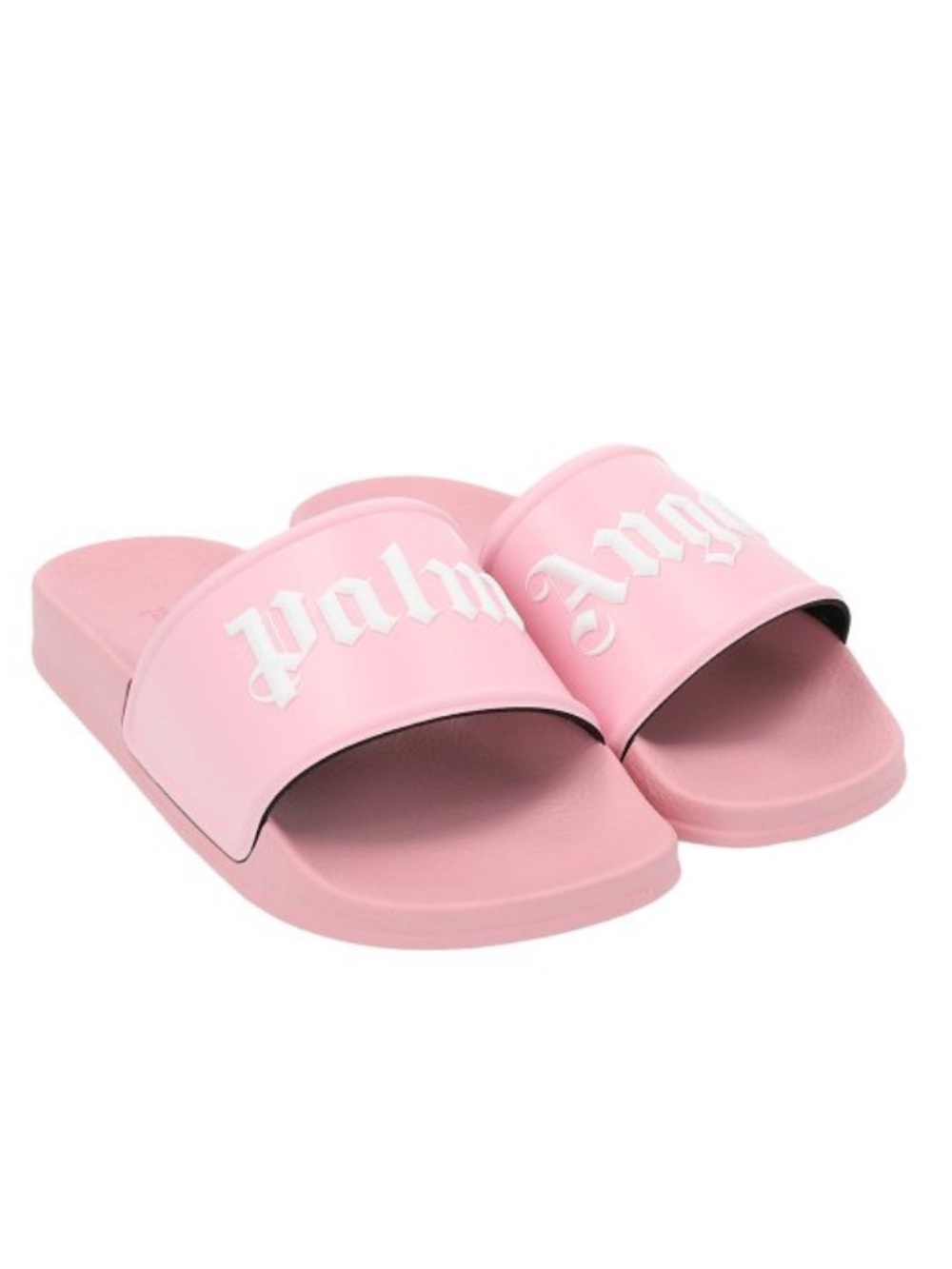 Palm Angels Pink Logo Slide Sandals